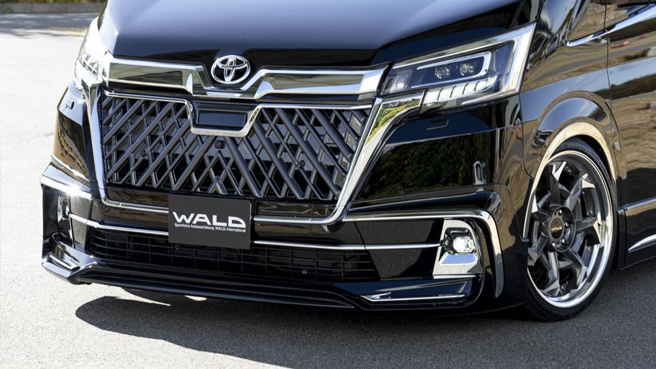 【M’s】TOYOTA グランエース (R1.12-) WALD EXECUTIVE LINE エアロキット 2点 (F+R) ABS ヴァルド  バルド エアロパーツ フルエアロ 外装