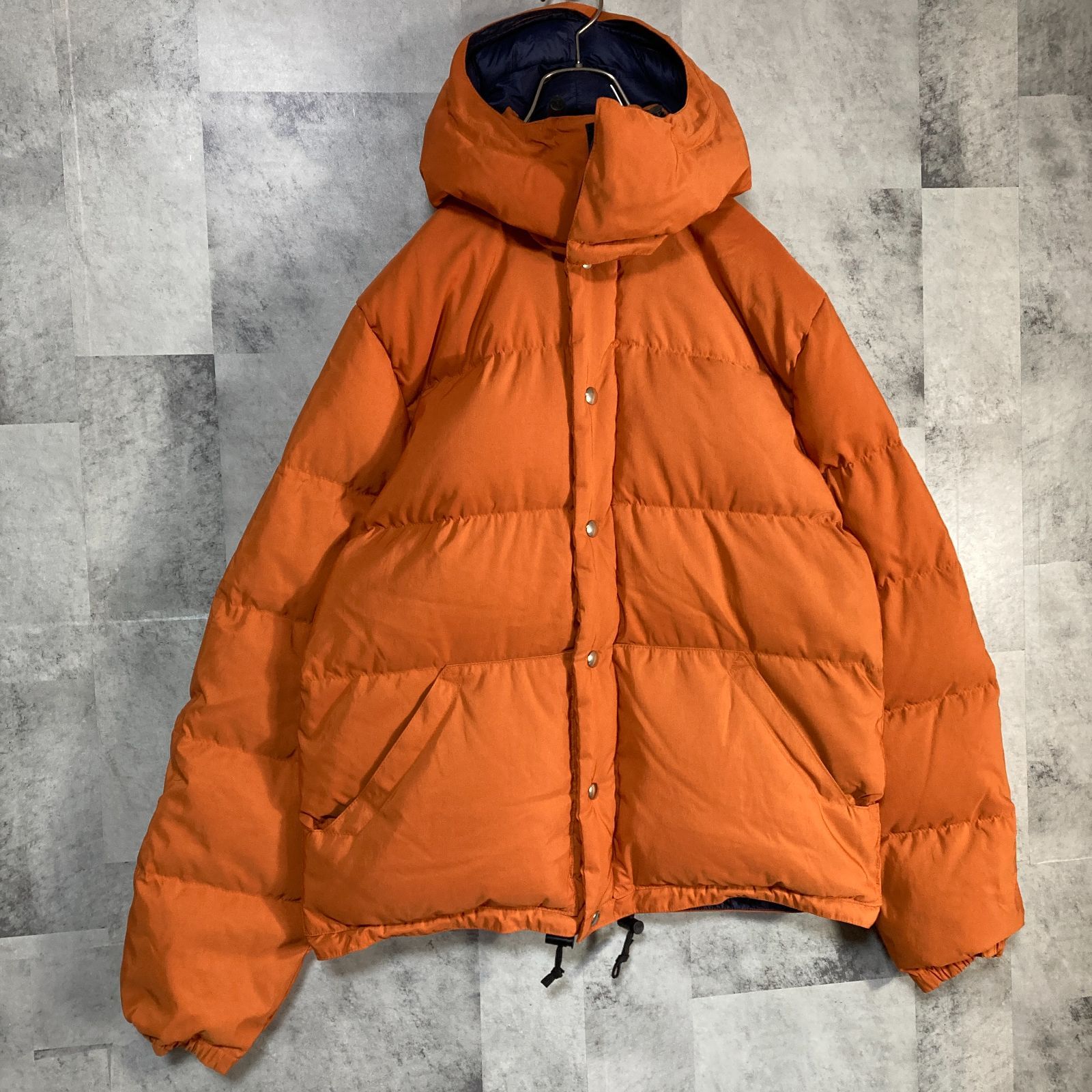 オレンジ ダウンジャケット USA製 Crescent Down Works クレセントダウンワークス フーディー