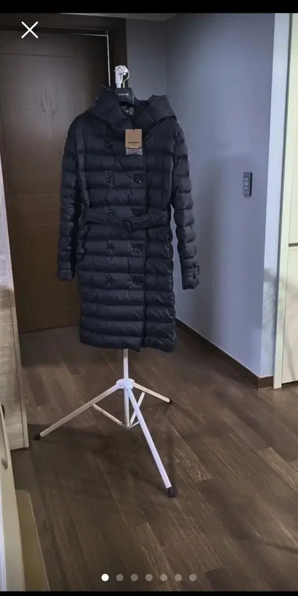 BURBERRY バーバリー ウィートリー ベルト付き ロング ダウンジャケット XL77 88
