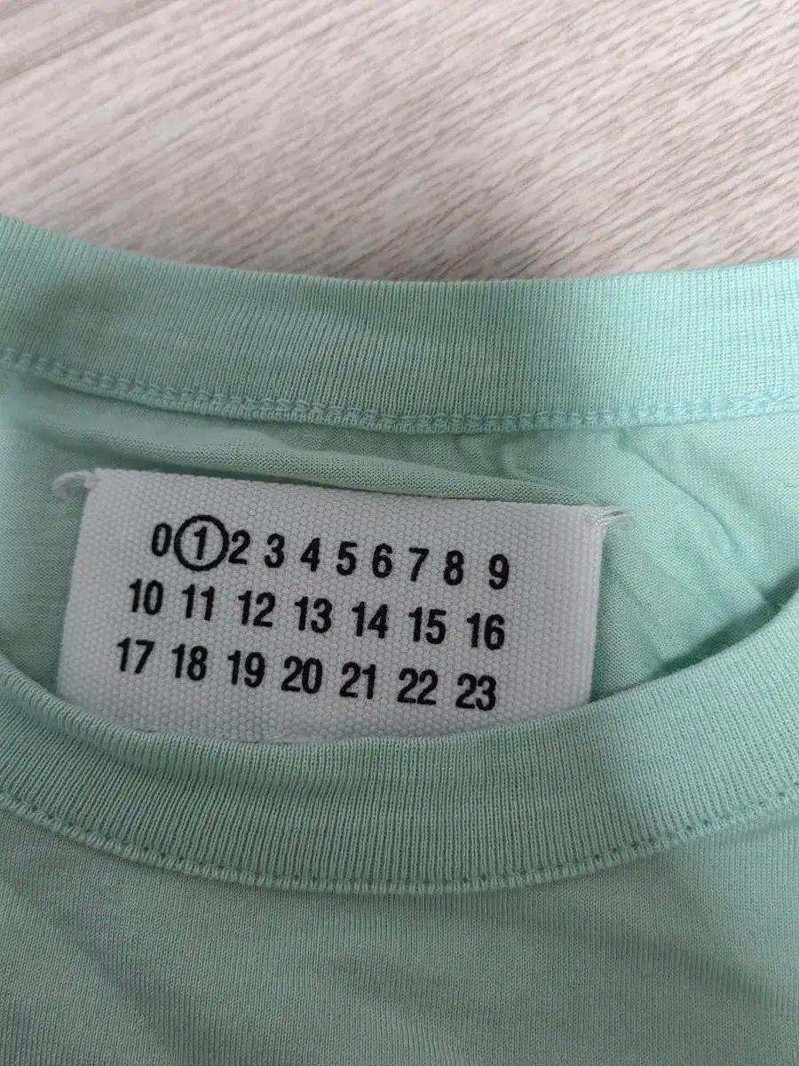 メゾンマルジェラ ミントナンバリング 半袖Tシャツ