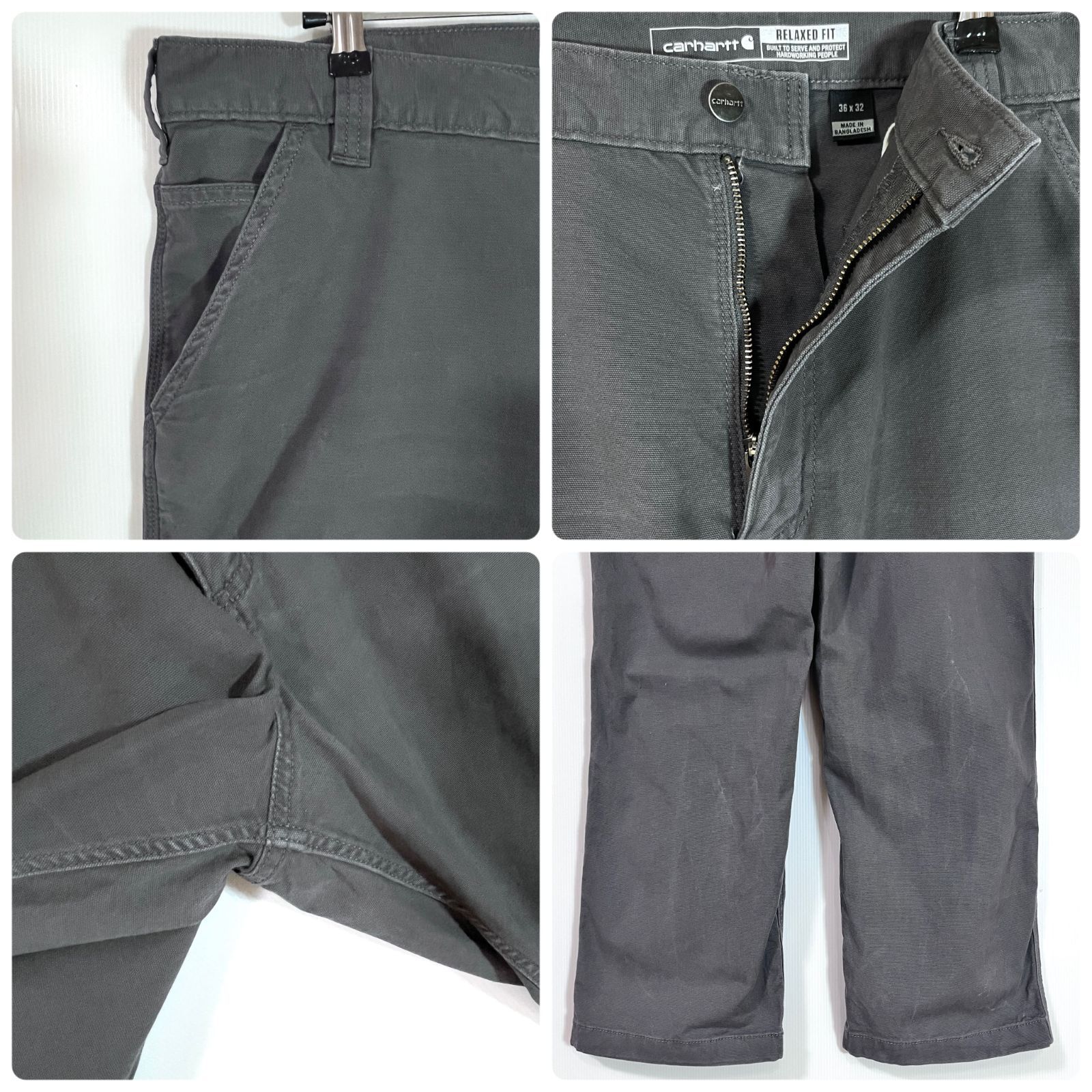 Carhartt カーハート W36L32 刺繍ロゴ ストレッチ ライトオンス ライト