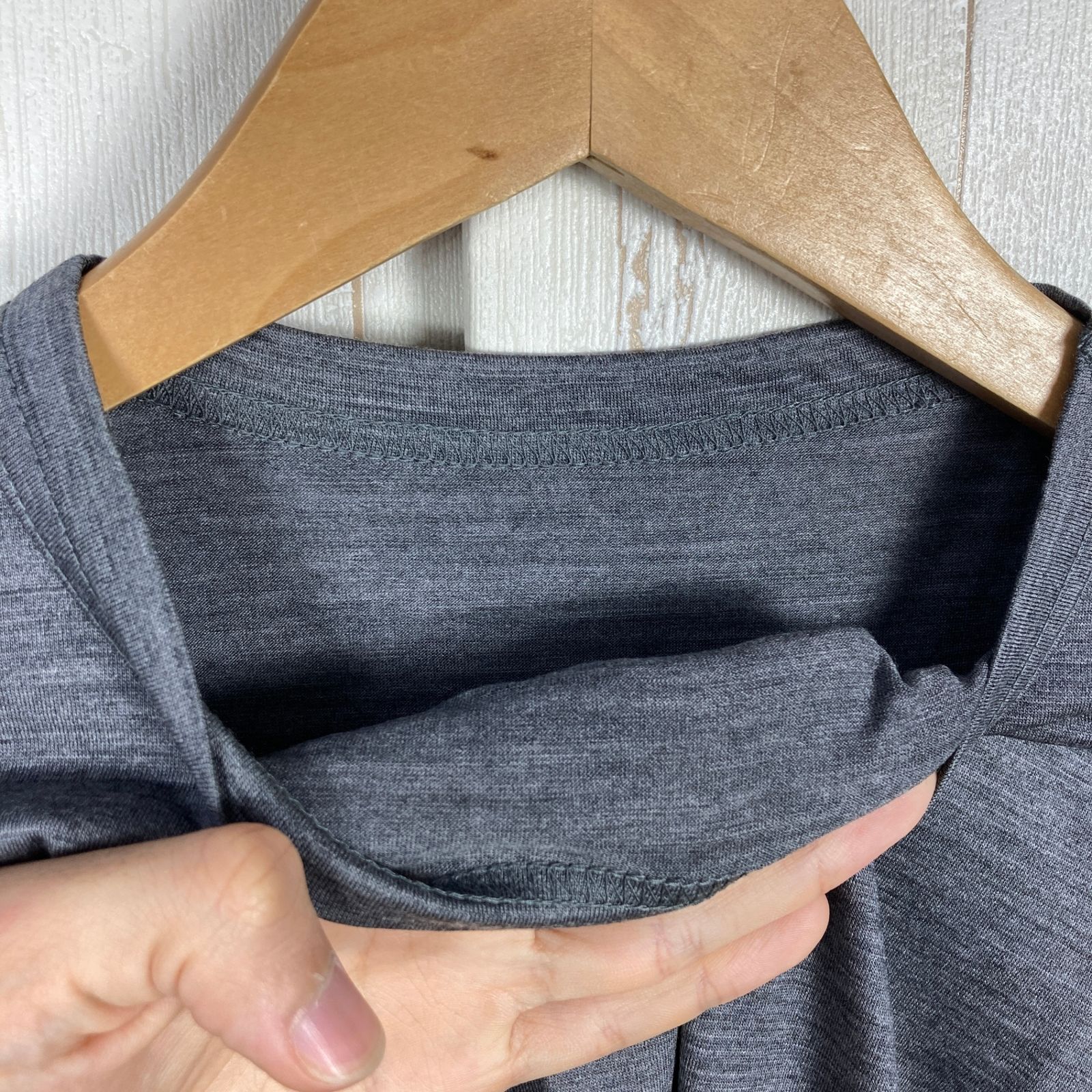 Women s L グレー系 Ridge Mountain Gear リッジマウンテンギア メリノ ベーシック ティー ショートスリーブ Merino Basic Tee Short Sleeve Heather Charcoal