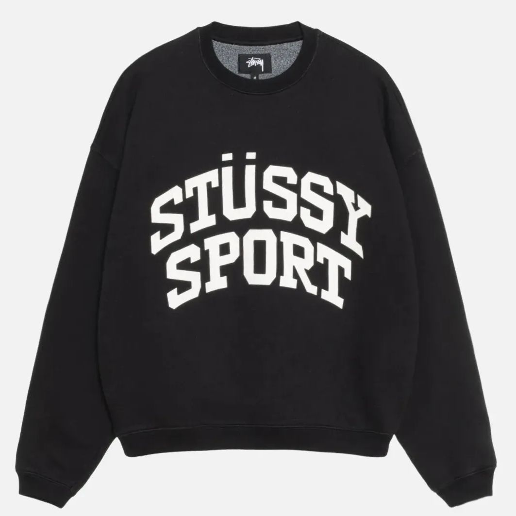 ステューシー STUSSY BIG CRACKLE SPORT CREW CREW スウェット 