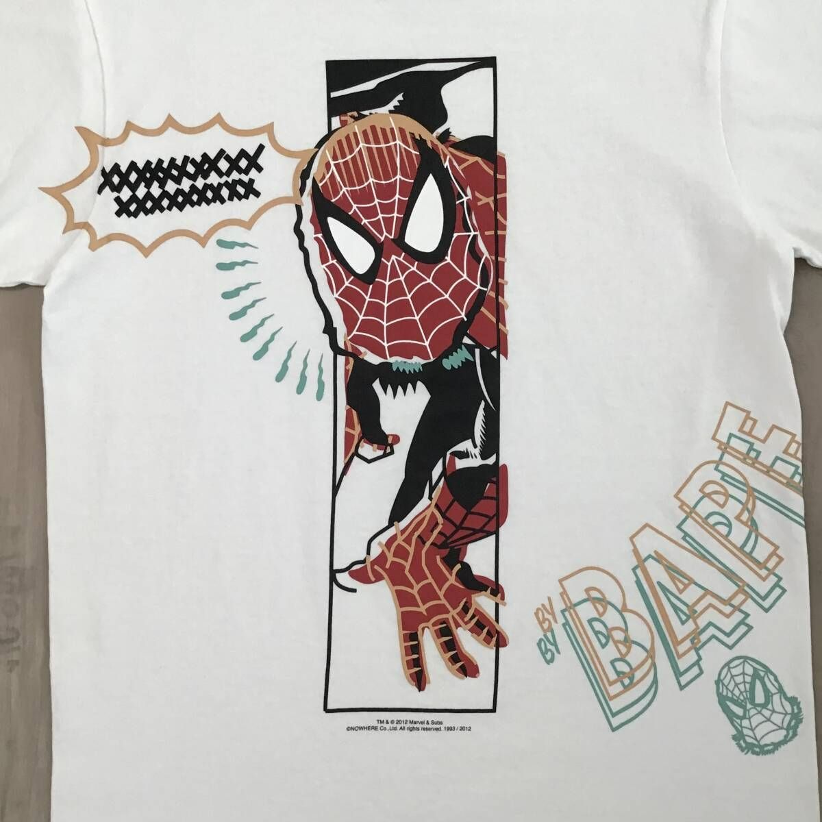 90s APE アベイシングエイプ スパイダーマン Tシャツ BAPE スパイダーマン × BAPE Tシャツ Sサイズ marvel comics