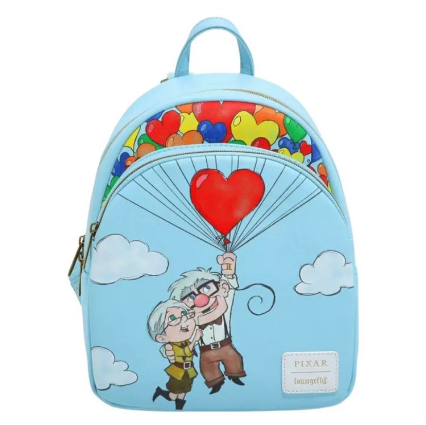 ラウンジフライLoungefly Pixar Up Sky Blue Mini Backpack