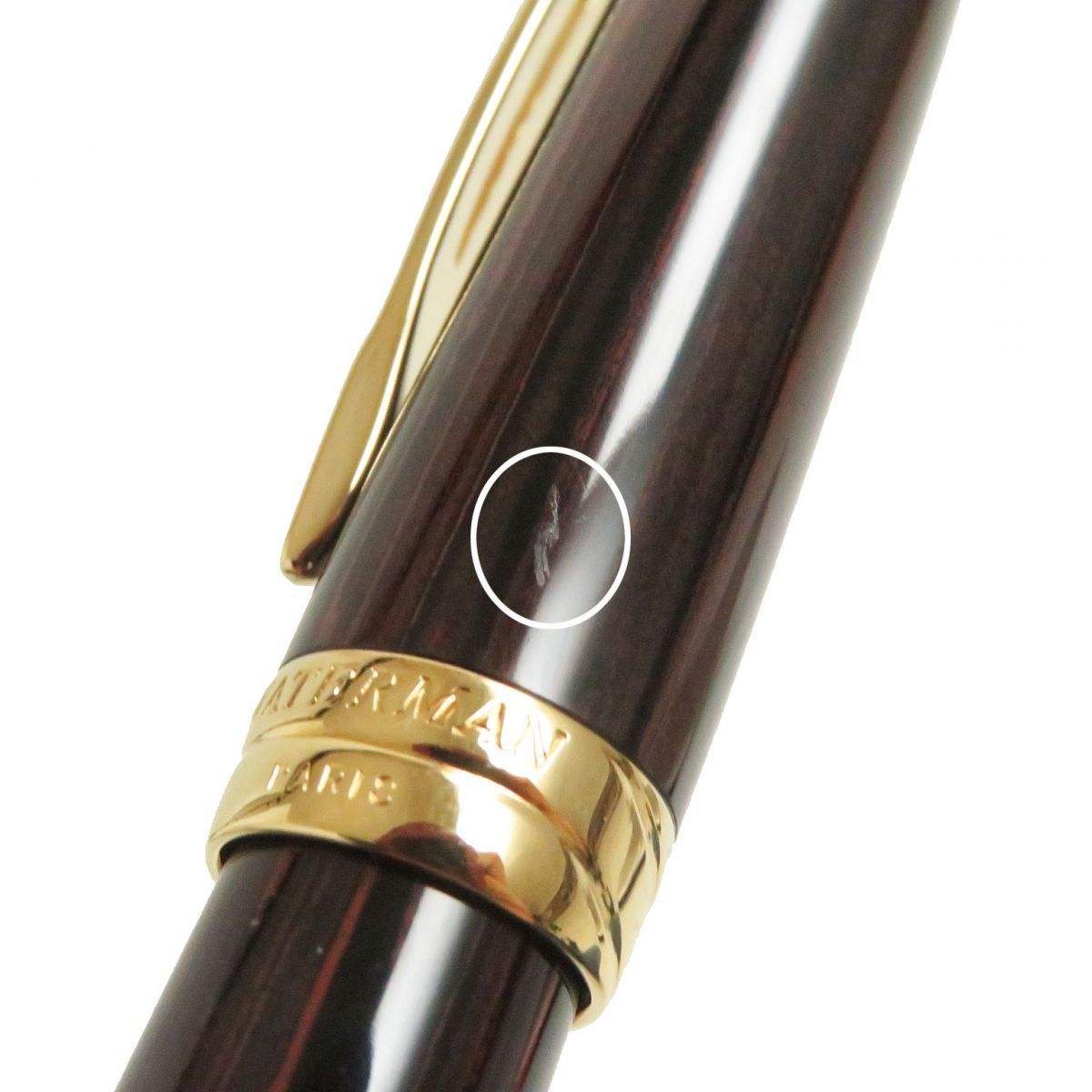 美品□WATERMAN/ウォーターマン リエゾン エボナイト ペン先18K Mニブ