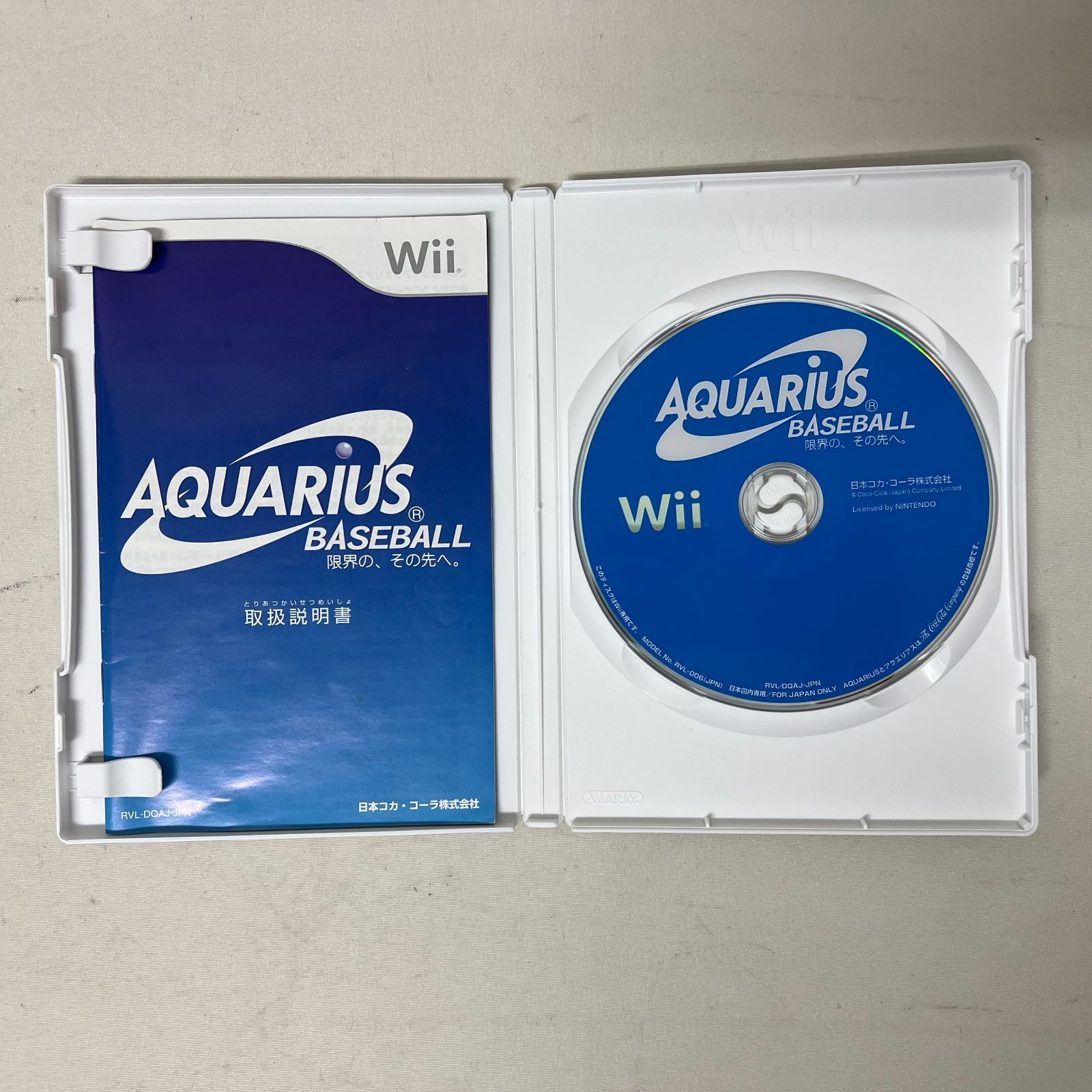 浜館26-297】 Wii AQUARIUS BASEBALL ～限界の、その先へ～ RVL-P-DQAJ (JPN) 日本コカ・コーラ株式会社  任天堂 アクエリアス ベースボール 【中古品】 - メルカリ