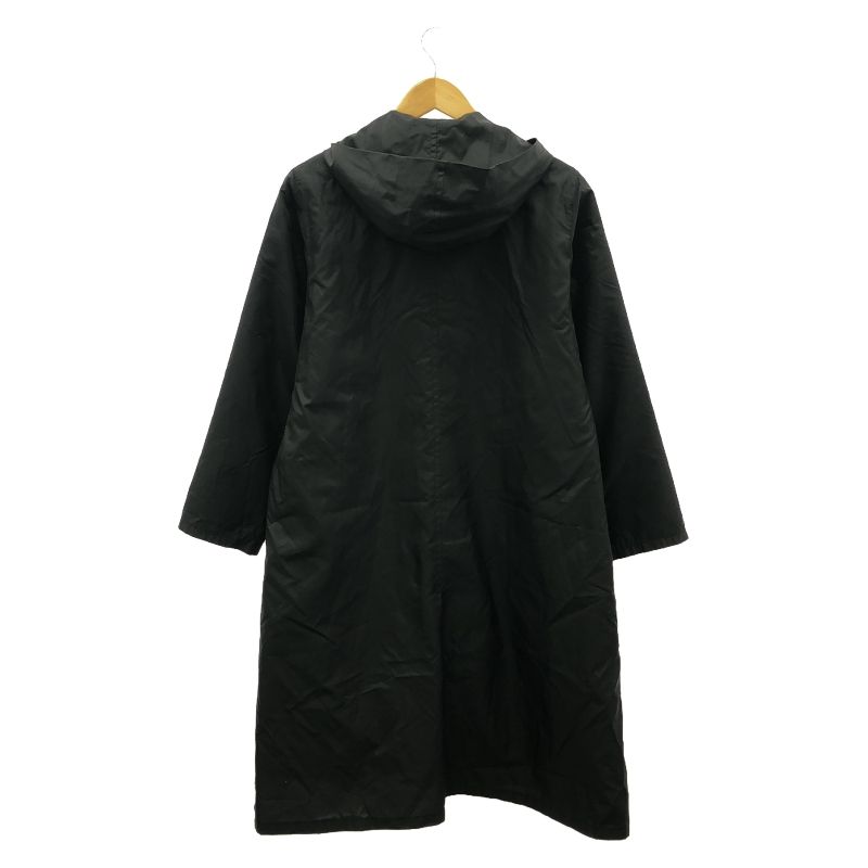 ライナー付き アンユーズド モッズコート デニム素材 ブラック サイズ3 ライナー付き アンユーズド モッズコート デニム素材 ブラック サイズ3