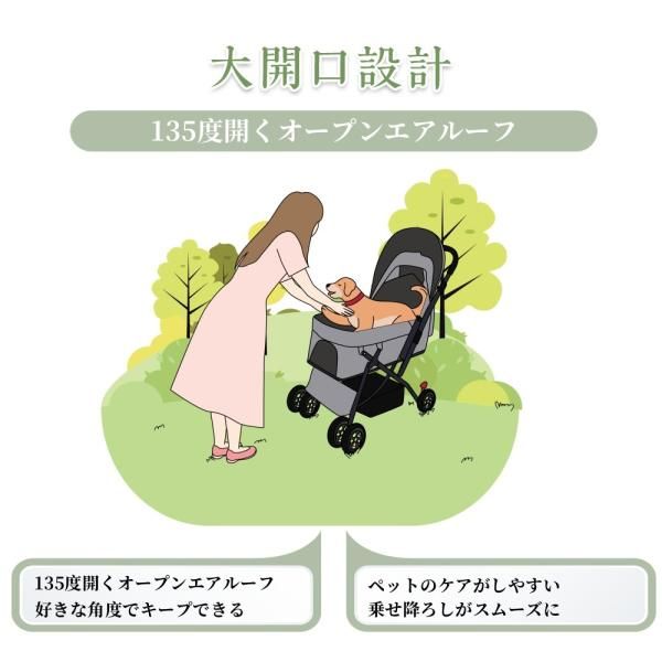 犬カート対面式 折りたたみ