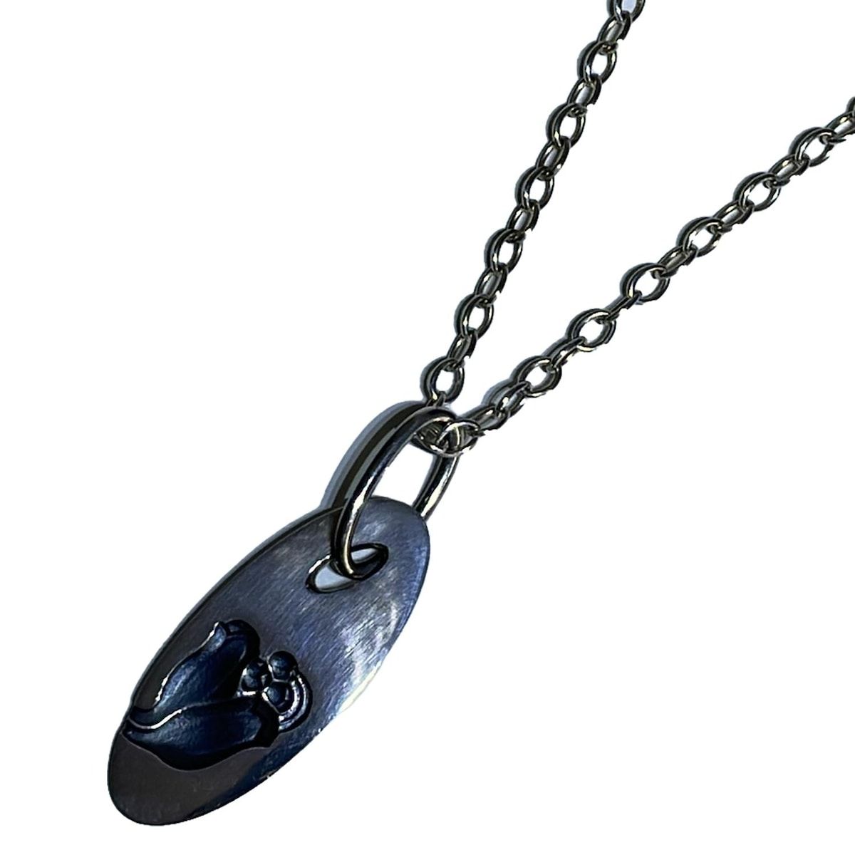 GEORG JENSEN(ジョージジェンセン) ネックレス美品  - シルバー 448/チューリップ/ロング
