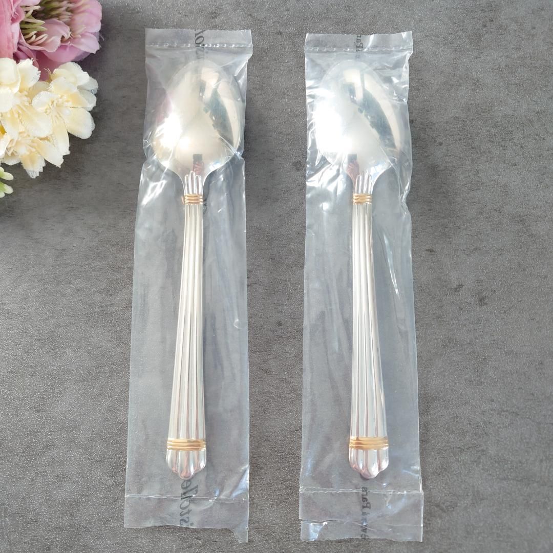 クリストフル アリアゴールドリングデザートスプーン