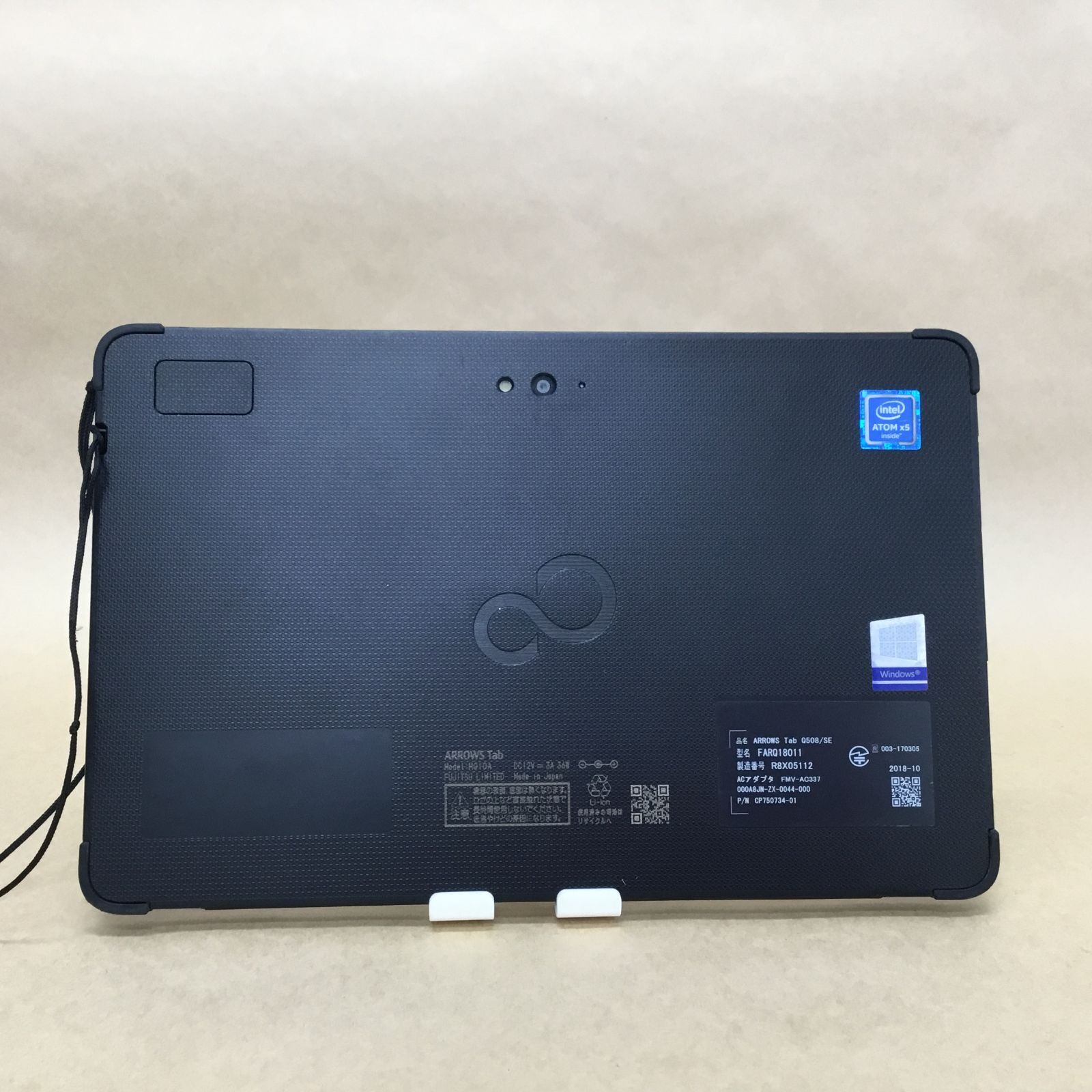 富士通 タブレット Q508/SE ATOM(Z8550)-1.44GHZ 4GB 128GB 10.1インチ WIN11P 無線 BLUETOOTH カメラ スタイラス