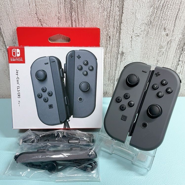 ☆超目玉】 人気カラー ほぼ未使用 廃盤グレー ジョイコンJoy-Con 左右