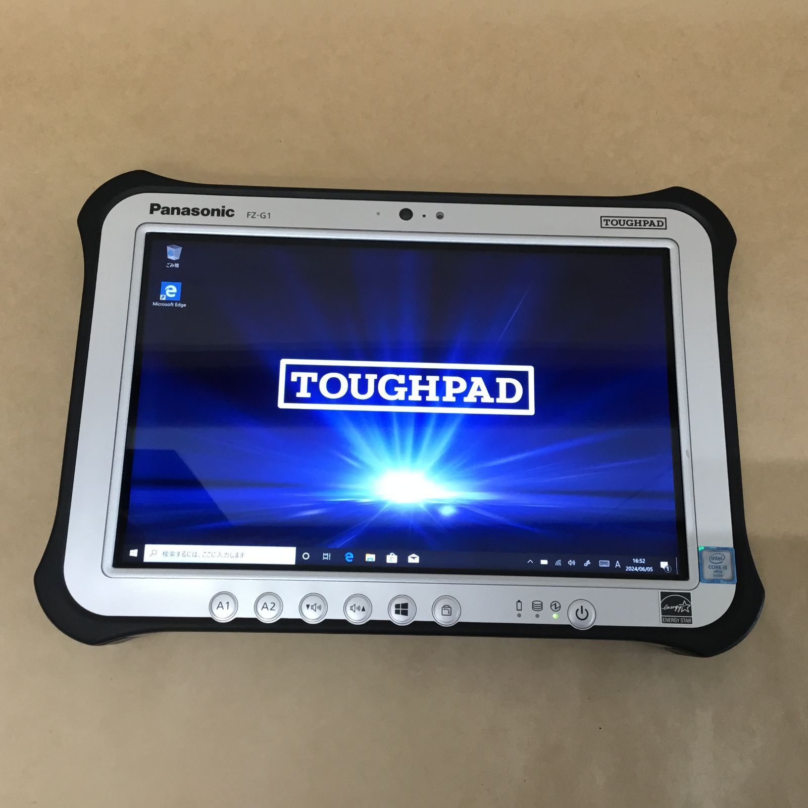 PANASONIC タブレット TOUGHPAD FZ-G1R3000VJ CI5(6300U)-2.4GHZ 4GB 128GB 10.1インチ WIN10P 無線 BLUETOOTH カメラ