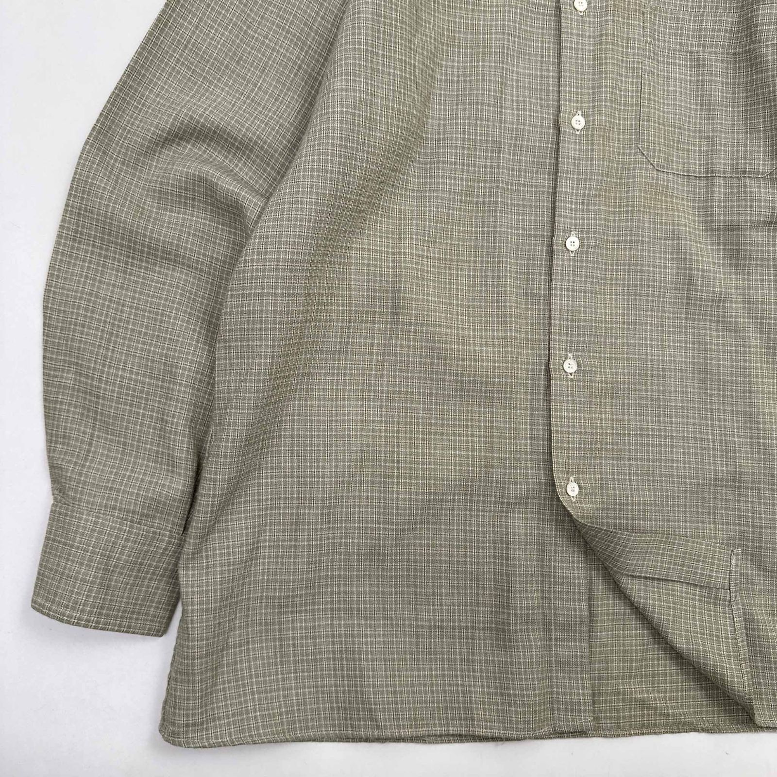ヴィンテージ Ermenegildo Zegna ウール系生地 長袖 チェック