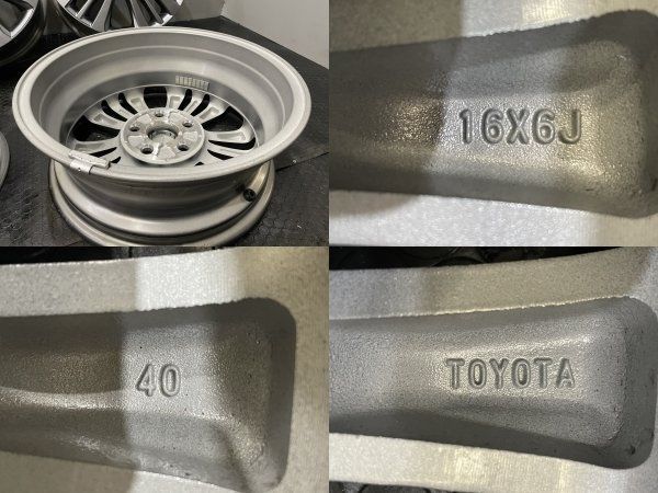 新車外し TOYOTA トヨタ 90系ヴォクシー/ノア 純正ホイール 16インチ 4 