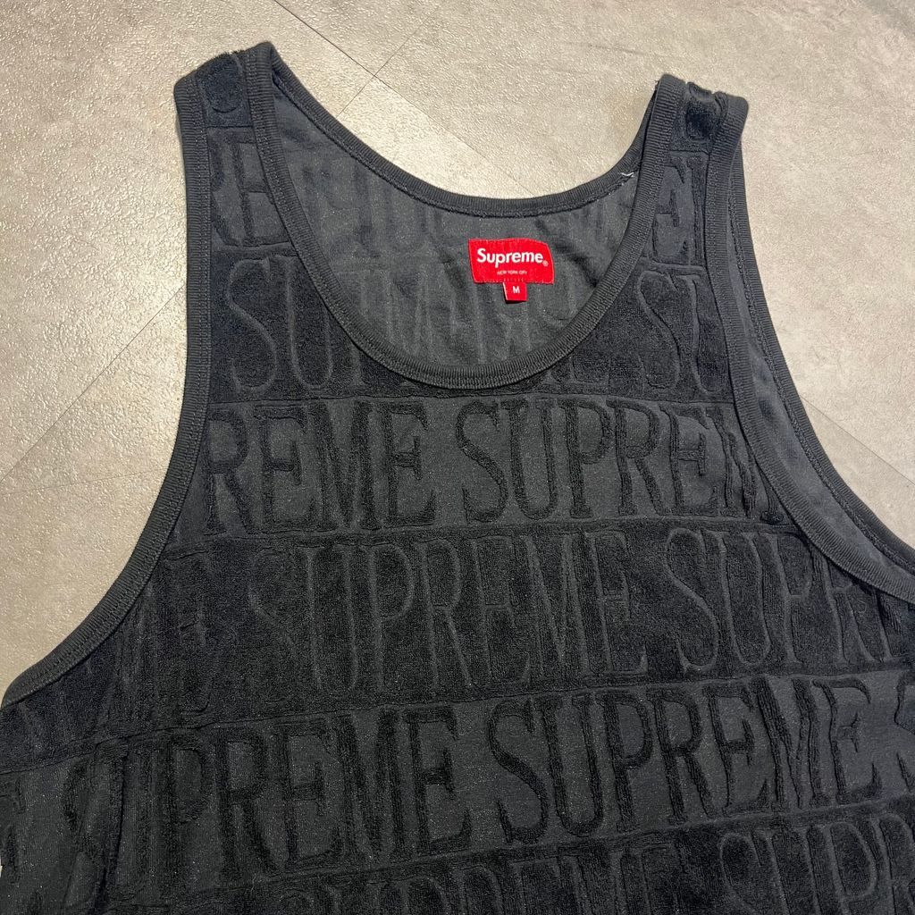 ぼうSupreme スプリット タンクトップ M ノースリーブ 値下げ中』supreme タンクトップ 黒 - メルカリ