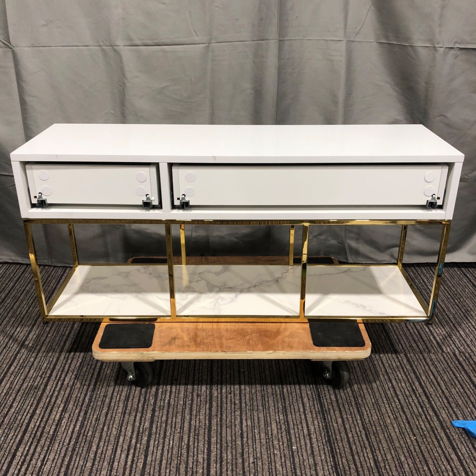 Francfranc レーヌシリーズ テレビボード 大理石風 美品】フランフラン