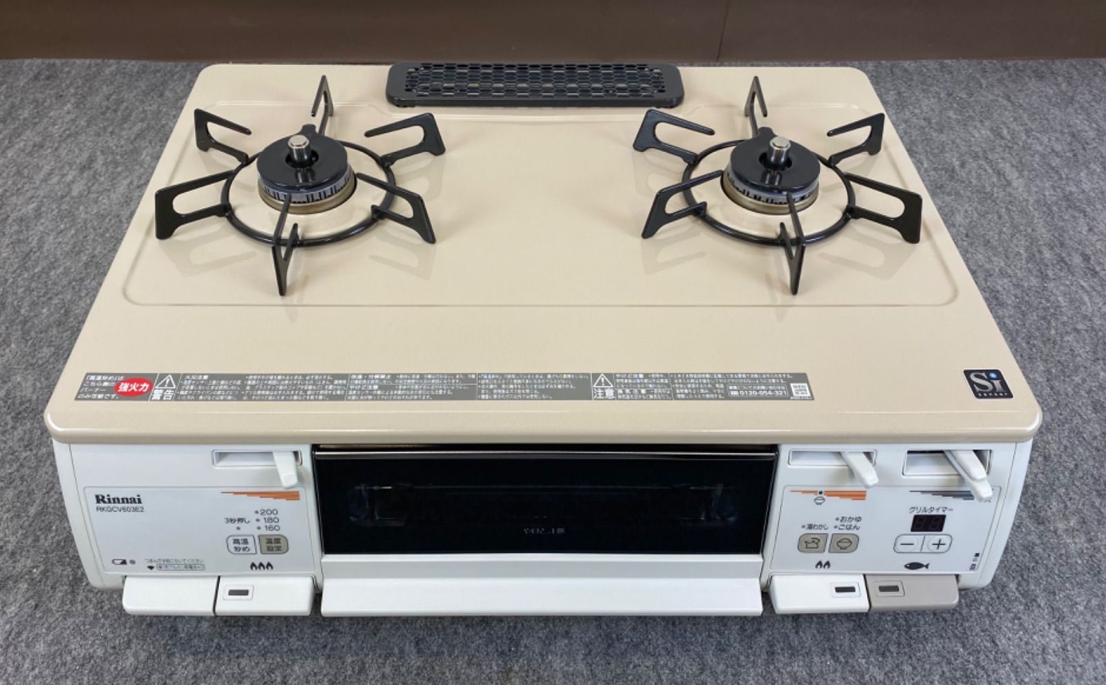 E30上B14 美品 Rinnai リンナイ グリル付きガステーブル E30上B14 美品 Rinnai リンナイ グリル付きガステーブル