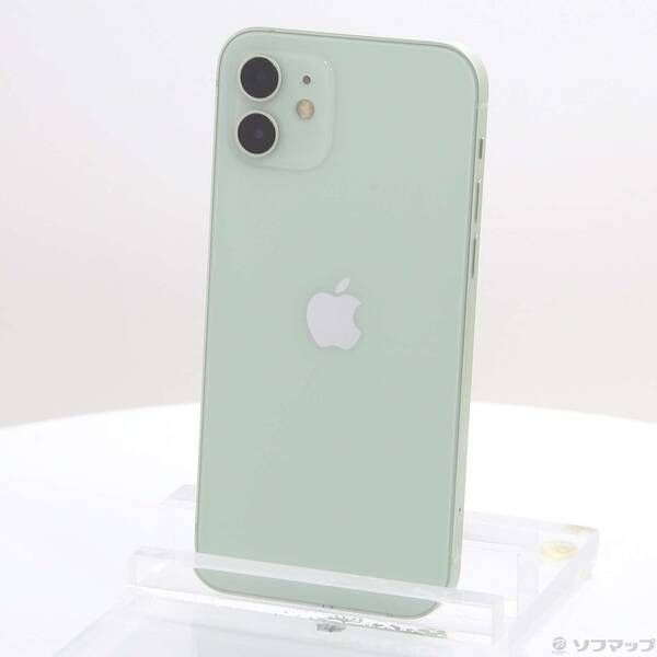 中古品〕 iPhone12 128GB グリーン MGHY3J／A SIMフリー【251】 美品