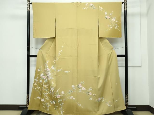 平和屋着物□極上 本加賀友禅作家 芦原敏成 訪問着 枝花文 暈し染め