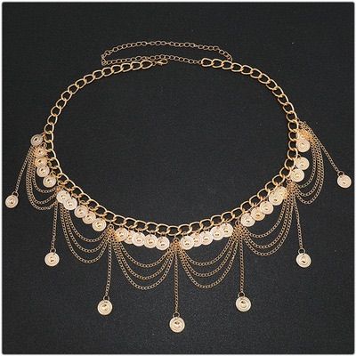 ベリーダンス衣装　チェーンコインベルト　Import アクセサリー ベリーダンス 衣装 オリエンタル 腰 ベルト コイン