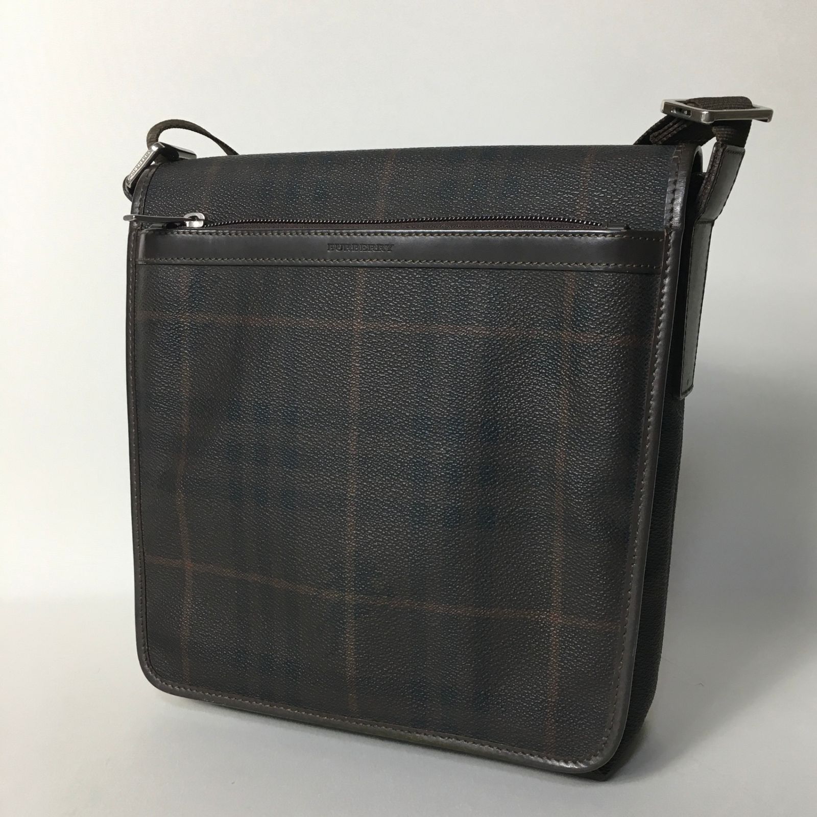 2506-238｜美品｜バーバリー ショルダーバッグ ダークブラウン
