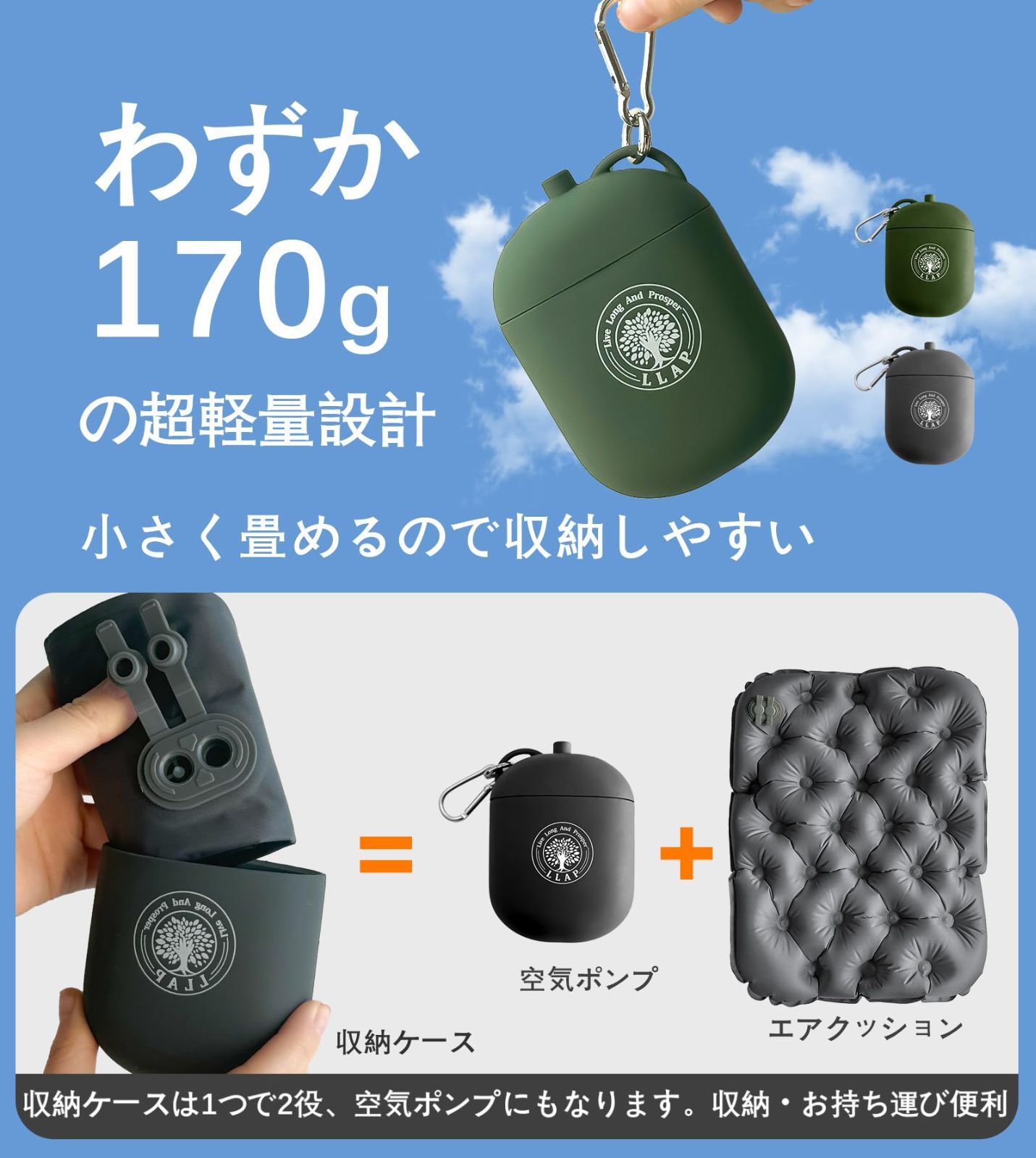 新着商品】折りたたみマット エアー 座布団 シート クッション (厚さ