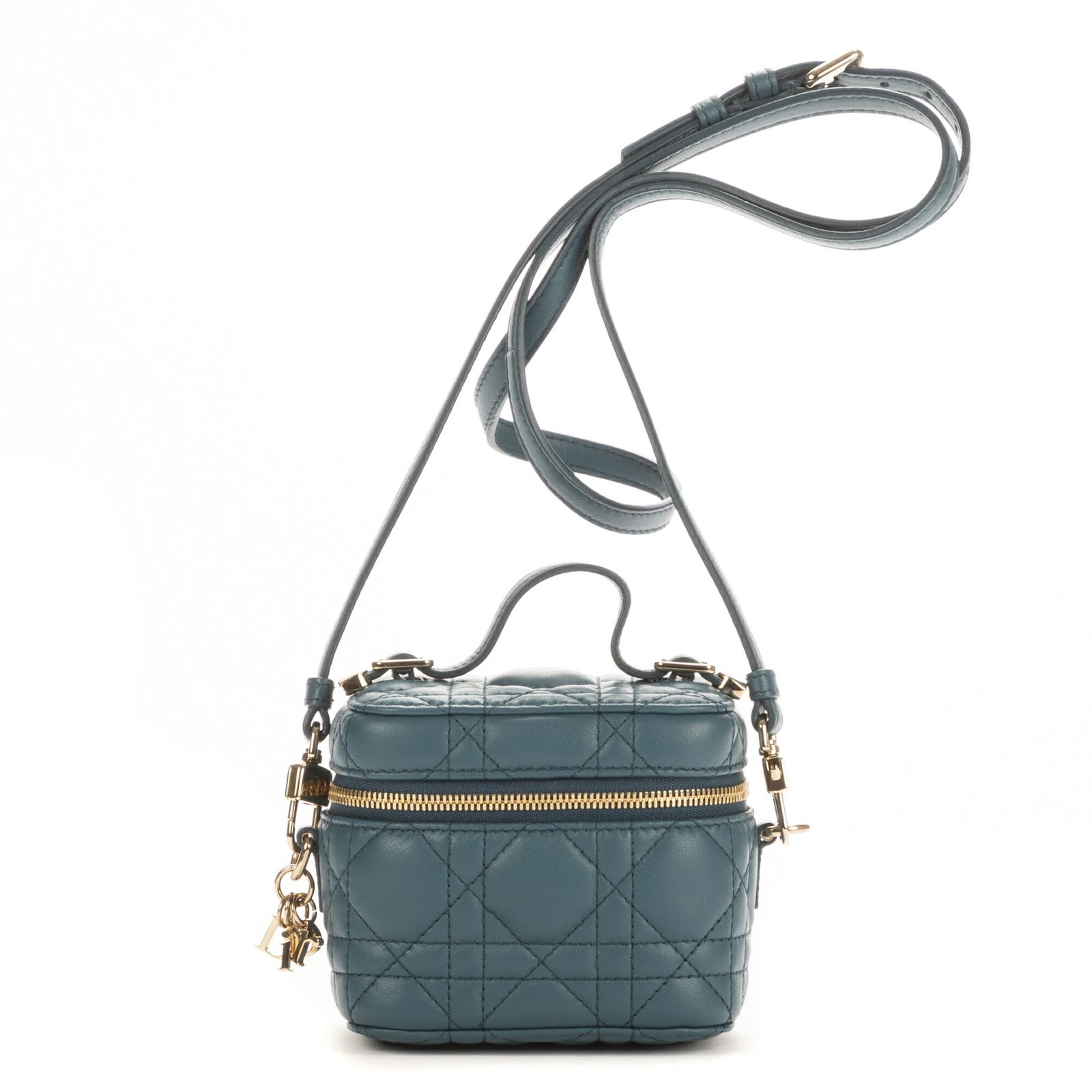 DIOR ディオールマイクロ レディ ディオール バニティ ケースオーシャンカナージュキルトA