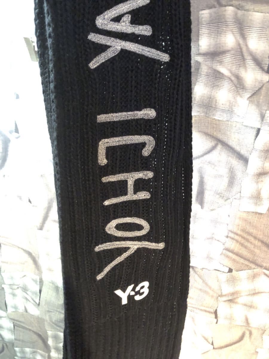 福岡 Y-3 ワイスリー adidas アディダス ヨウジヤマモト マフラー スカーフ フリンジ ニット ブラック OSFA FW25Y3SG02 FK