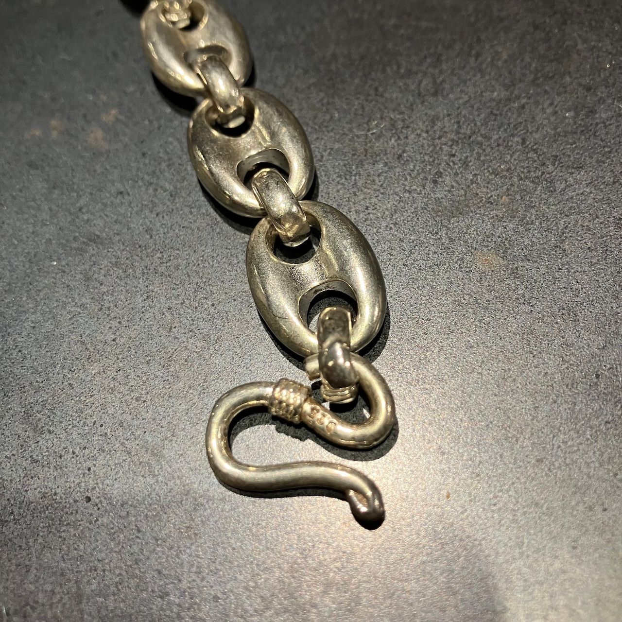 SILVER925 PIG NOSE WIDE CHAIN BRACELET/シルバー/ブレスレット 