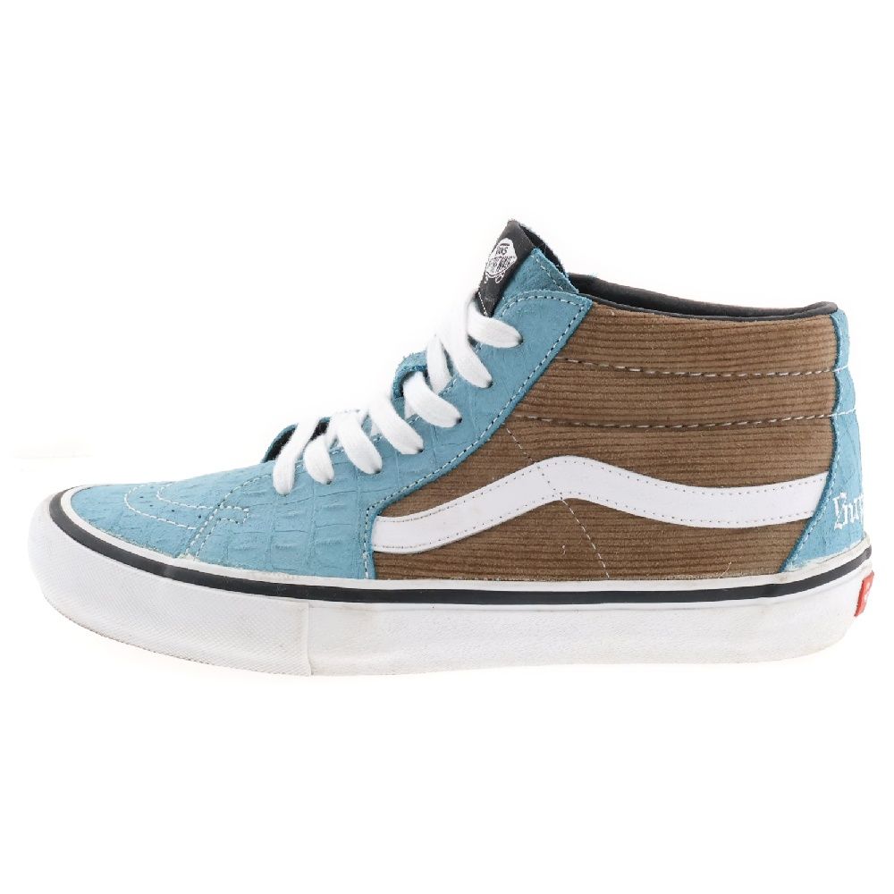 SUPREME (シュプリーム) 18SS ×VANS Sk8 Mid Pro Croc Suede