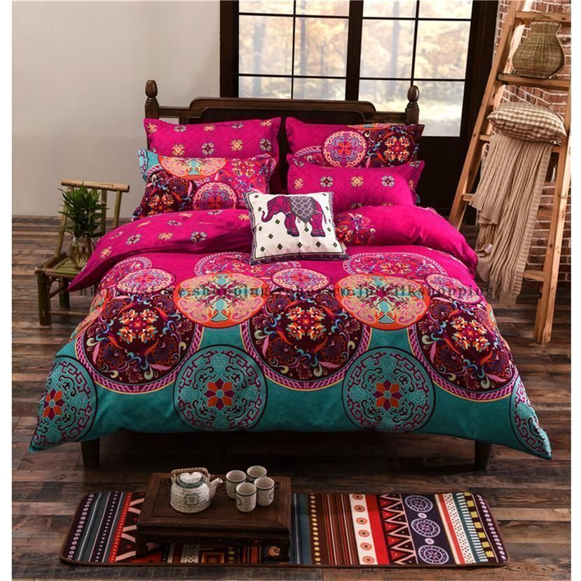 布団カバー セット ベッドカバー 寝具セット 枕カバー おしゃれ 北欧風 柔らかい 四季通用 防臭 防ダニ 洗える 4点セットxz0523