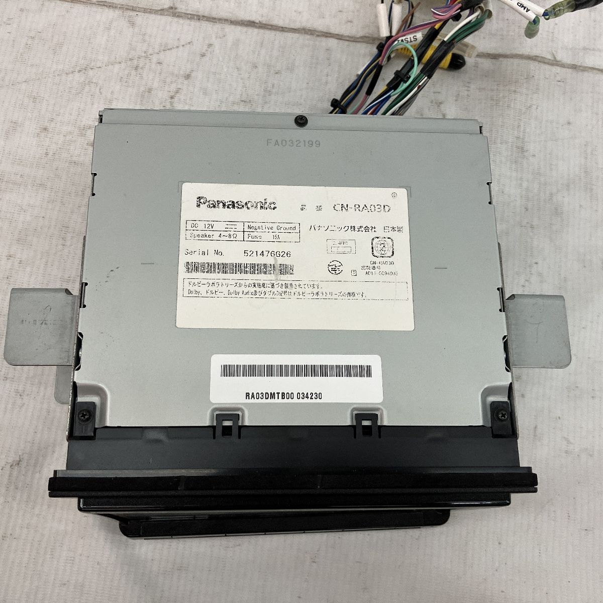 Panasonic CN-RA03D strada カー ナビ ストラーダ パナソニック