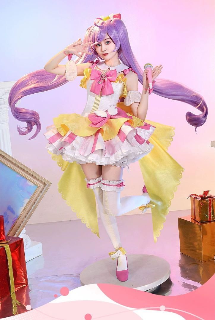 三分妄想 プリパラ 真中らぁら コスプレ衣装 ウィッグ 靴追加可
