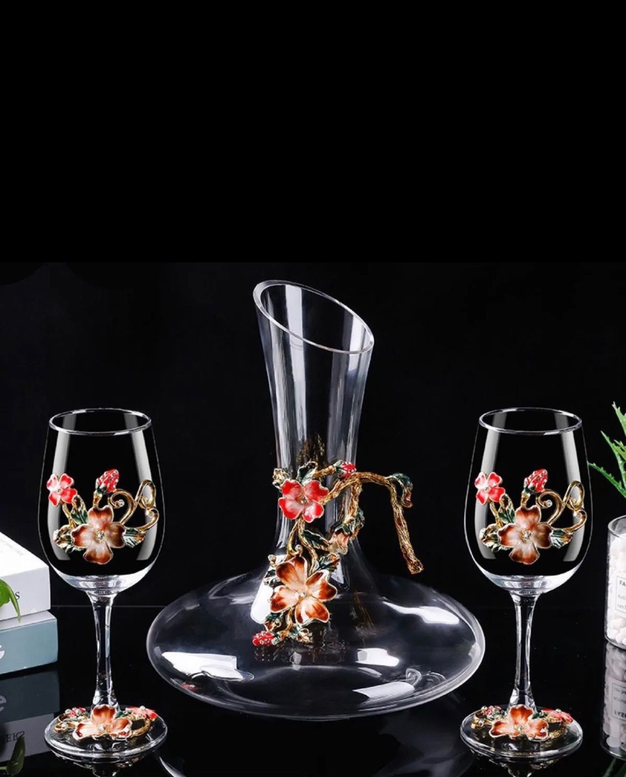 ボヘミアングラス デキャンタとワイングラス6個セット ボヘミアングラス デキャンタとワイングラス6個セット - メルカリ