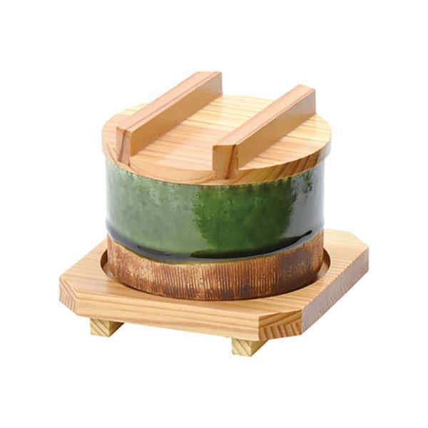 ヤマコー 用美 業務用 織部くし目セイロセット 深型 yamaco20396