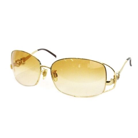 美品✨D&G ドルチェアンドガッバーナ　サングラス　ゴールド　ロゴ刻印　Y2K 美品✨D&G ドルチェアンドガッバーナ サングラス ゴールド ロゴ