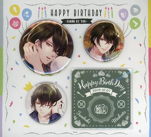 スタマイ　都築誠　4周年　缶バッジ 中古】雑貨 都築誠 HAPPY BIRTHDAY -STAND BY YOU-(缶バッジ