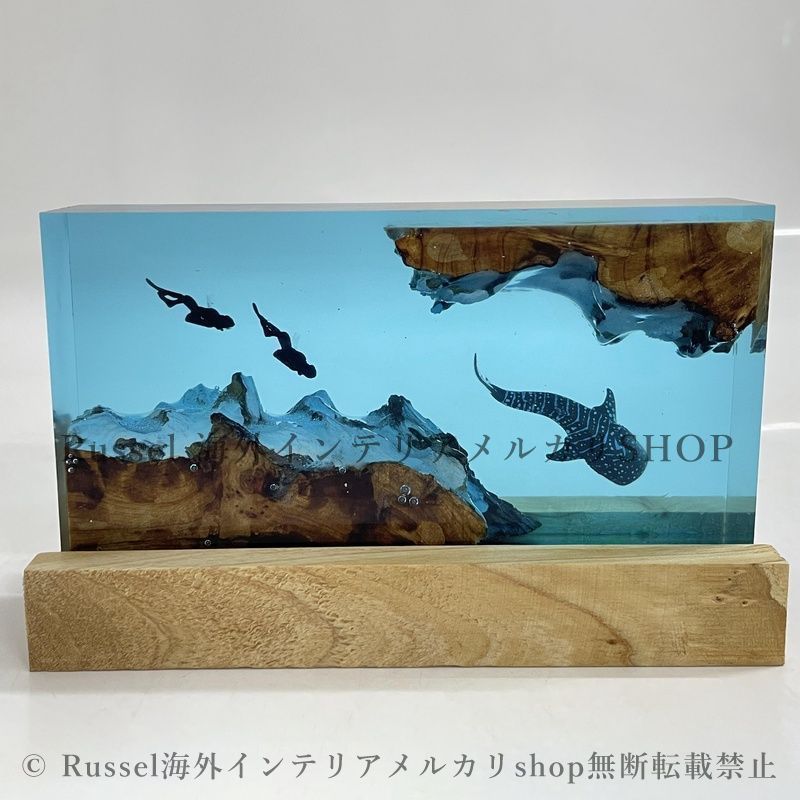 ナイトライト レジンアート 海洋生物 おしゃれ かわいい USB