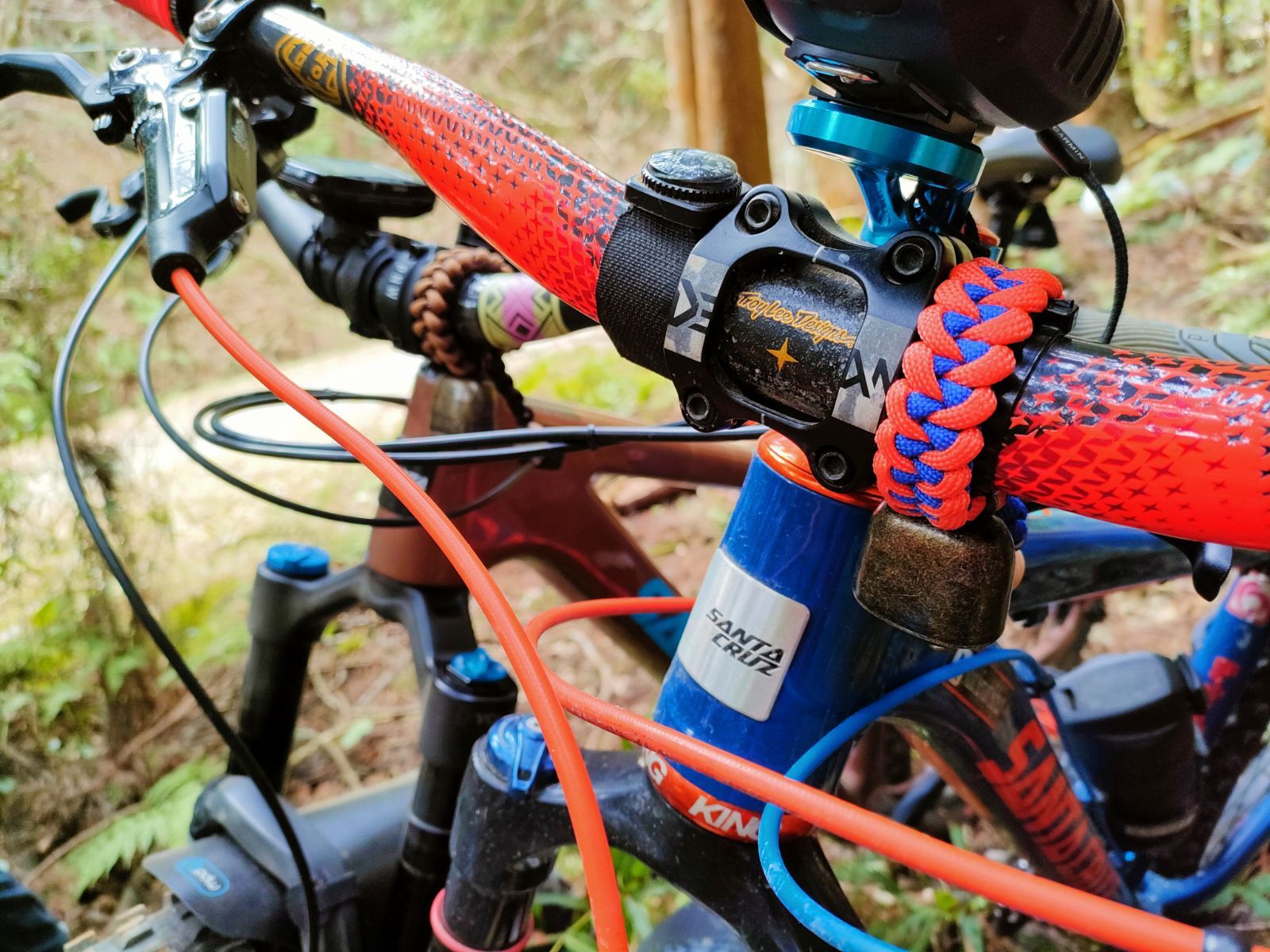 【31.8mm】自転車用ベル(熊鈴)トレンディベル【パープル×ピンク】No.6