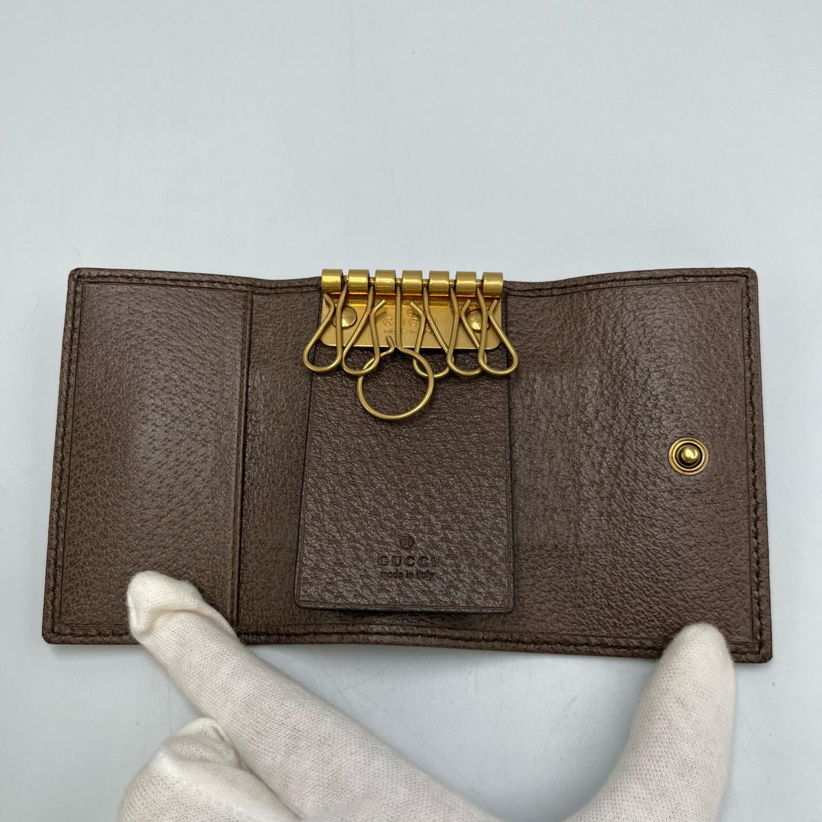 グッチ GUCCI キーケース GGマーモント 6連 GGスプリーム