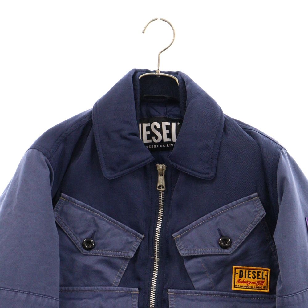 DIESEL ナイロンジャケット Men's Nylon bomber with maxi pockets | Black | Diesel