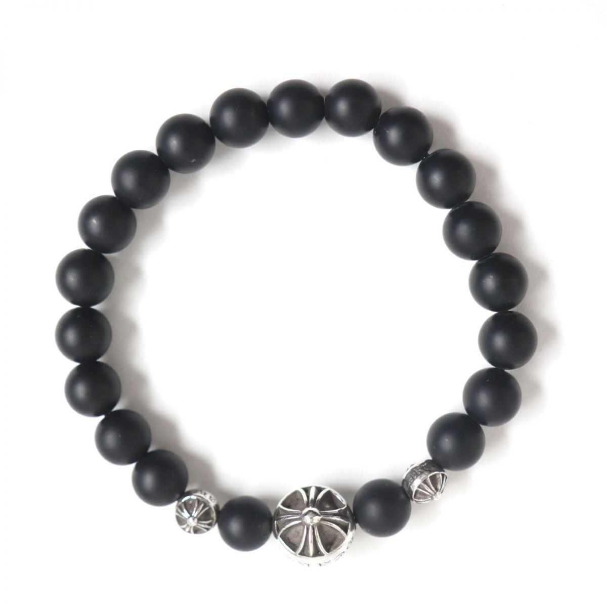 美品▽CHROME HEARTS クロムハーツ BEAD 8 クロスビーズ SV925