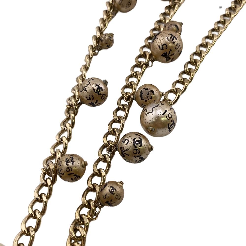 CHANEL/シャネル チェーンベルト 06A ココマーク フェイクパール