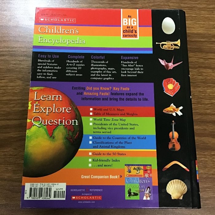 〔洋書　Scholastic Children"s Encyclopedia〕こども/英語/百科事典/英語学習/美品/現状品