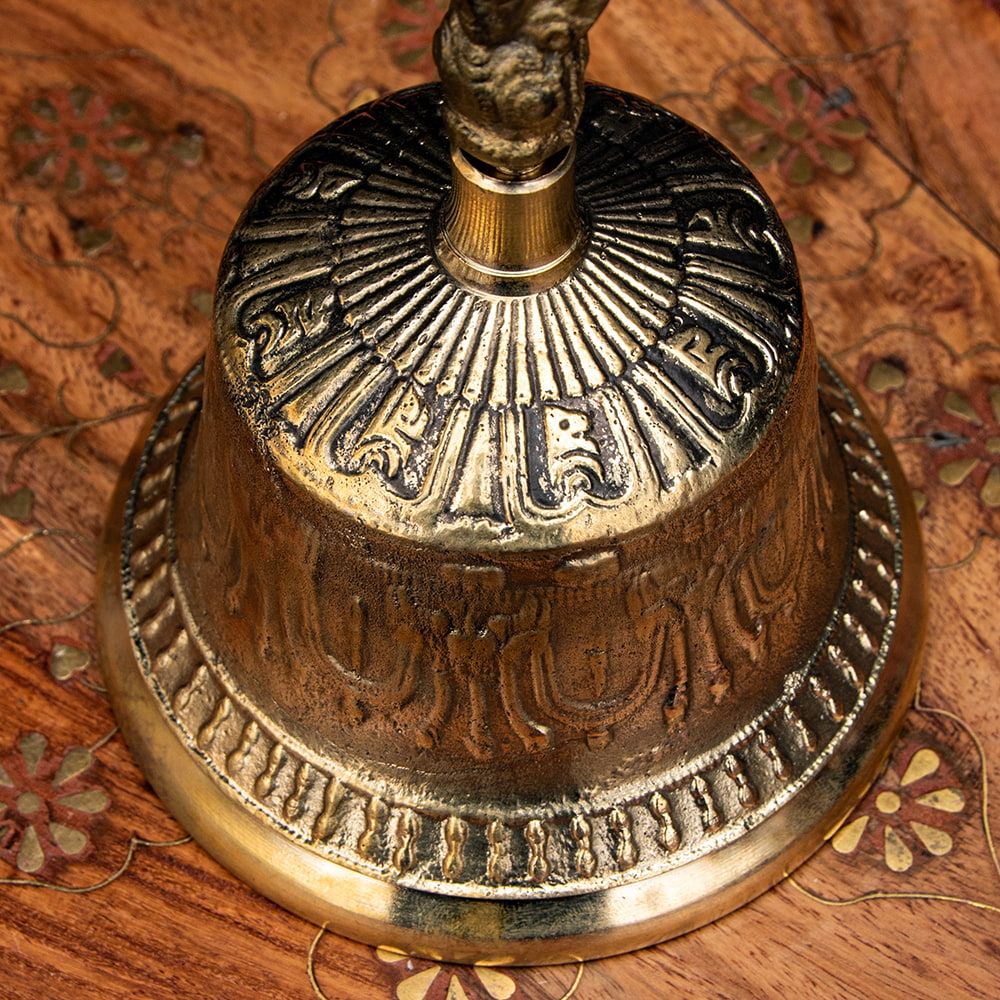 限定 密教法具 金剛鈴 ガンター と金剛杵 ヴァジュラ のセット 高さ20.5cm ハンドベル ガンター ヴァジュラ 密