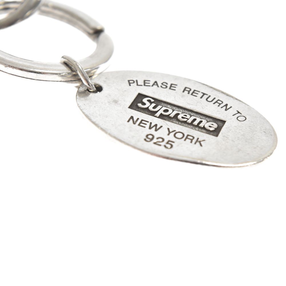 TIFFANY & Co. (ティファニー) 21AW x Supreme Return to Tiffany Oval Tag Keyring  Silver シュプリーム リターン トゥー ティファニー オーバル タグ キーリング - メルカリ