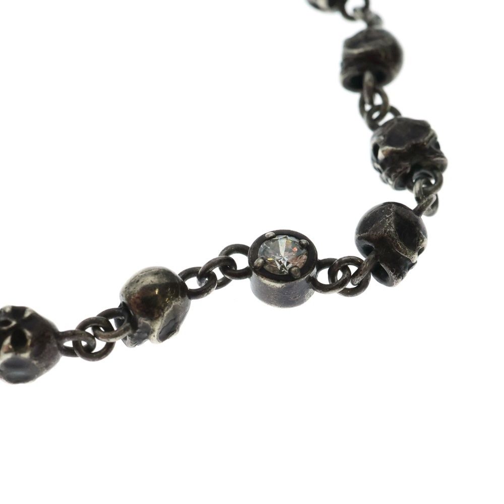  Justin Davis ジャスティンデイヴィス SKULL VOODOO CHAIN スカル ジルコニア ブードゥーチェーン ネックレス シルバー その他 アクセサリー