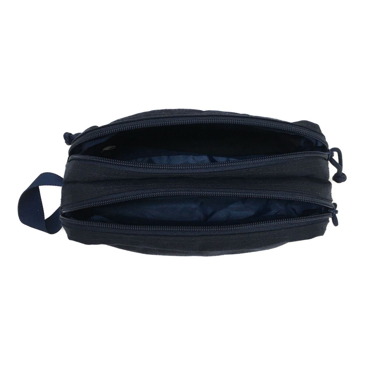 BRIEFING - coco 中古 ブリーフィング BRIEFING クラッチバッグ ネイビー 紺 小物入れ カートバッグ ラウンドバッグ 中古 ブリーフィング BRIEFING クラッチバッグ ネイビー×ブルー
